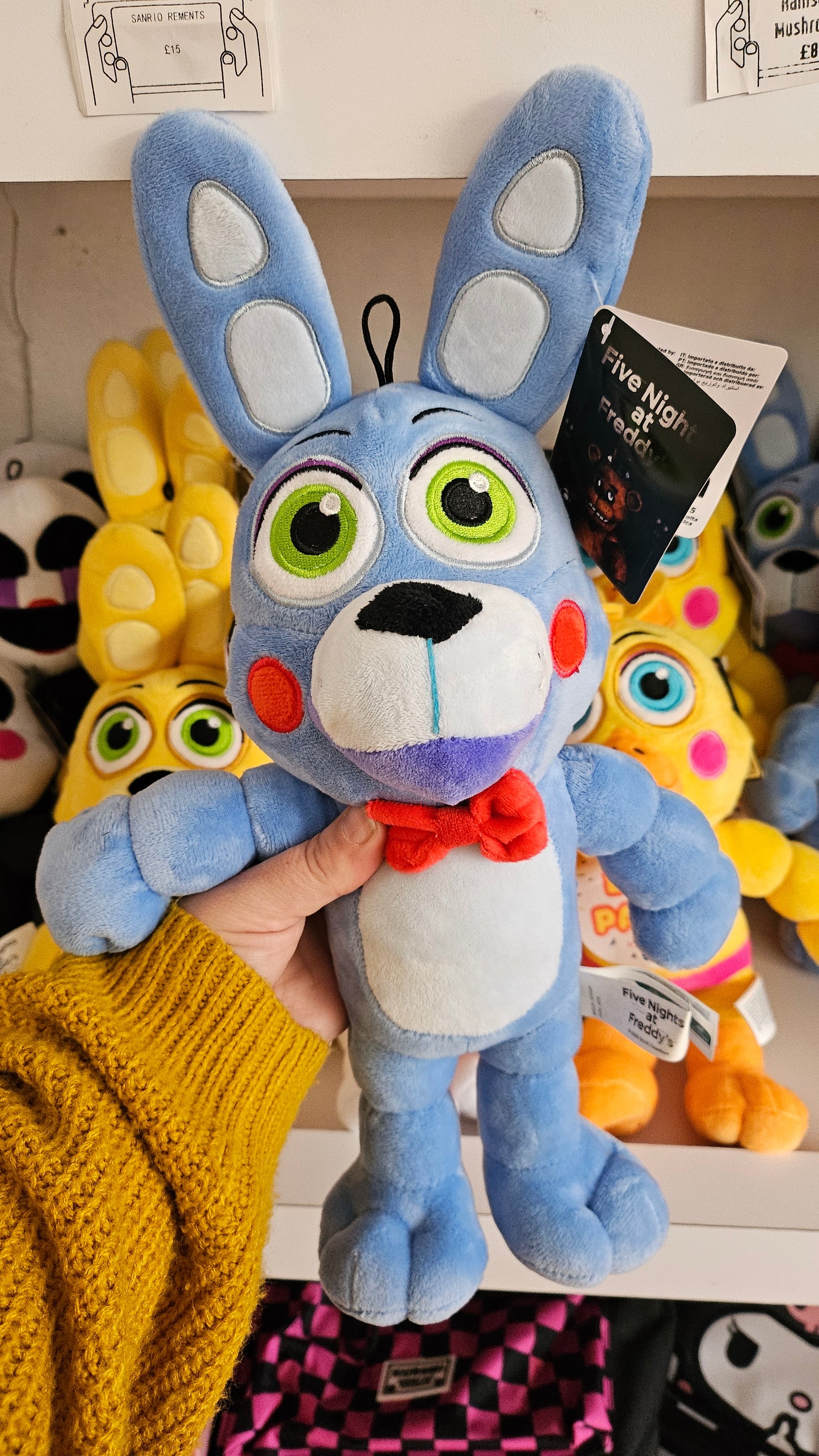Five Nights At Freddy's Plush, Toy Freddy, Toy Chica, Toy Bonnie, Funtime Foxy, Spring Bonnie, Marionette by Good Stuff