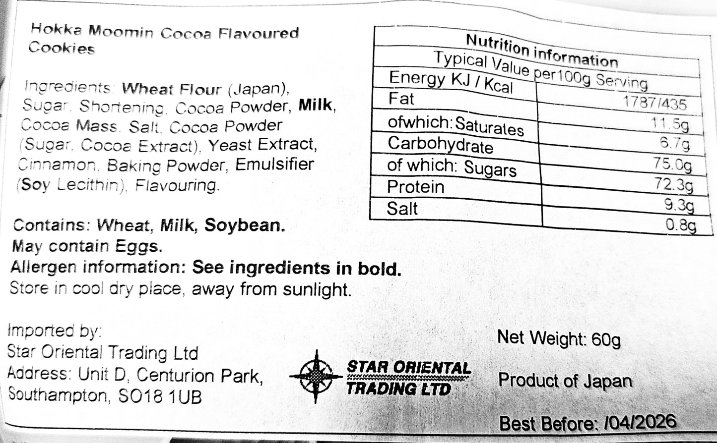 Moomin Biscuits - Cocoa / Mix Berry / Milk