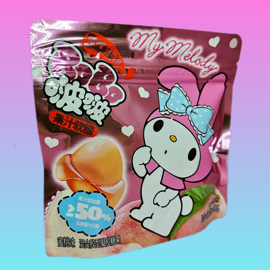 My Melody Peelable Peach Gummies
