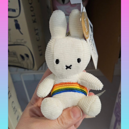 Miffy Rainbow Corduroy Keychain