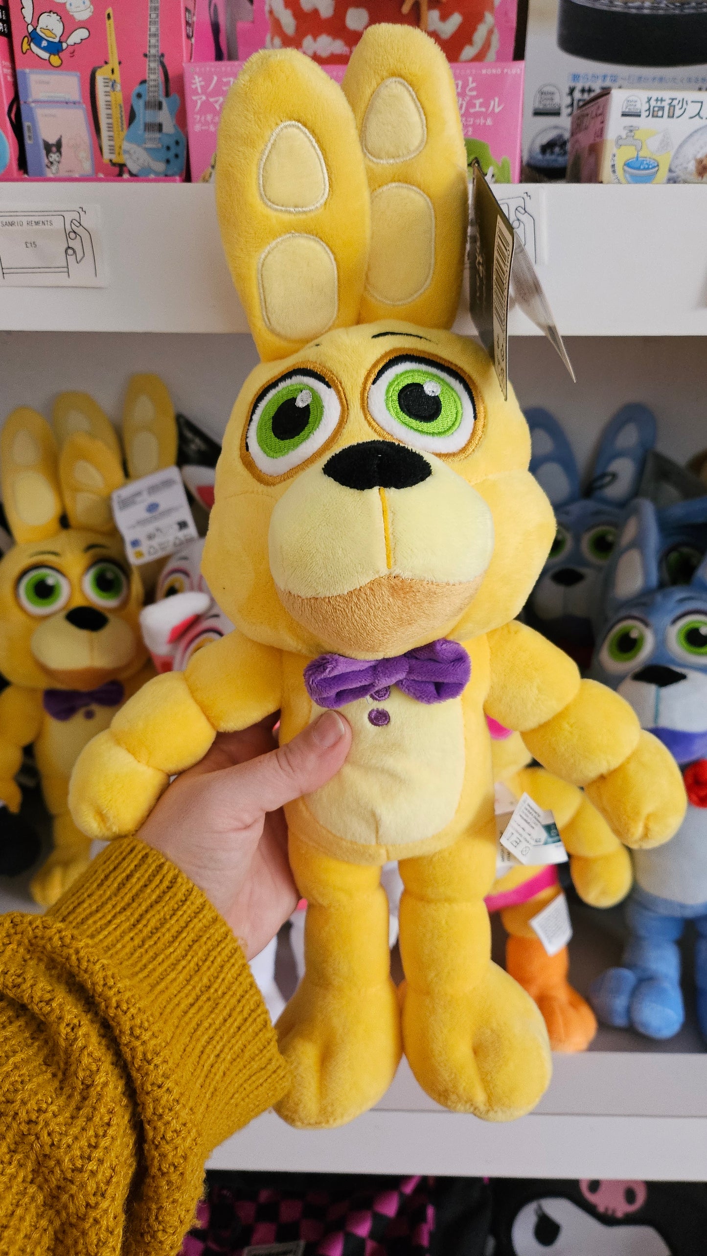 Five Nights At Freddy's Plush, Toy Freddy, Toy Chica, Toy Bonnie, Funtime Foxy, Spring Bonnie, Marionette by Good Stuff