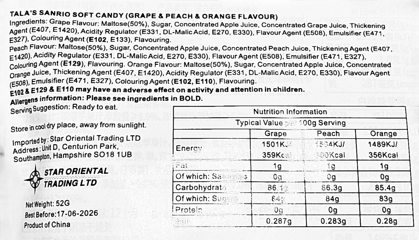 Sanrio Gummies with Mystery Badge!