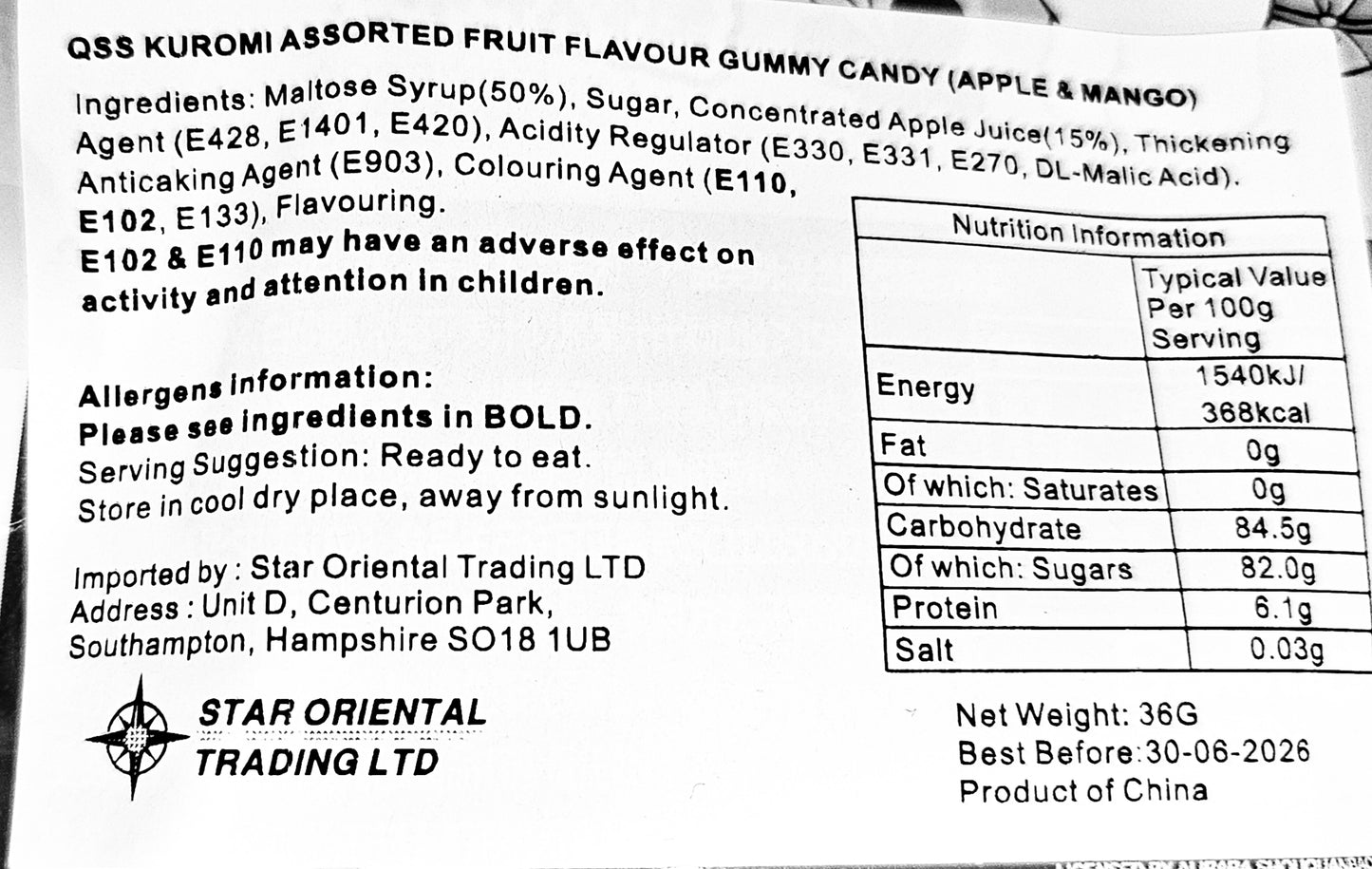 Sanrio Gummies - Hello Kitty / My Melody / Kuromi