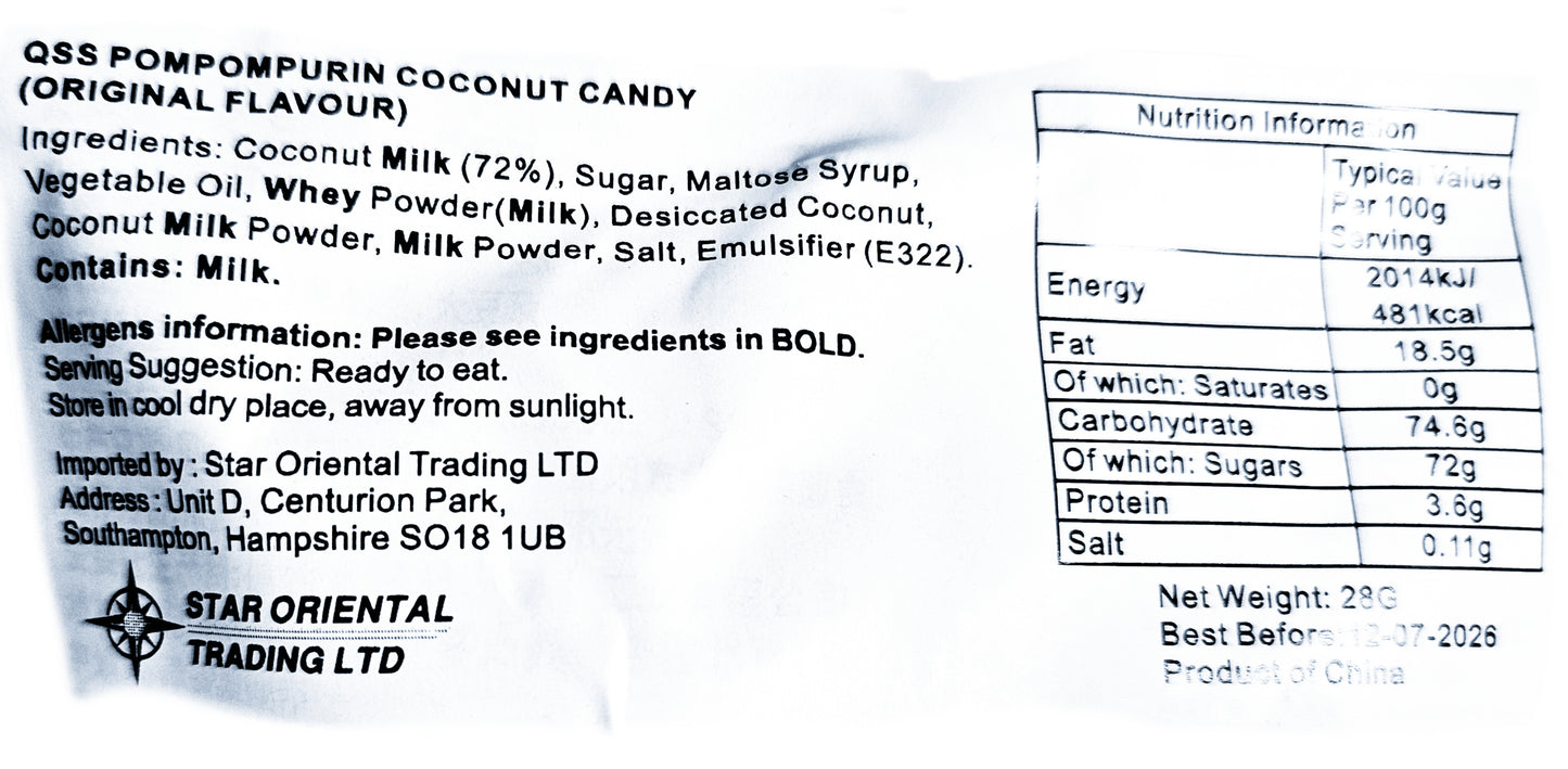 Pompompurin Coconut Candy