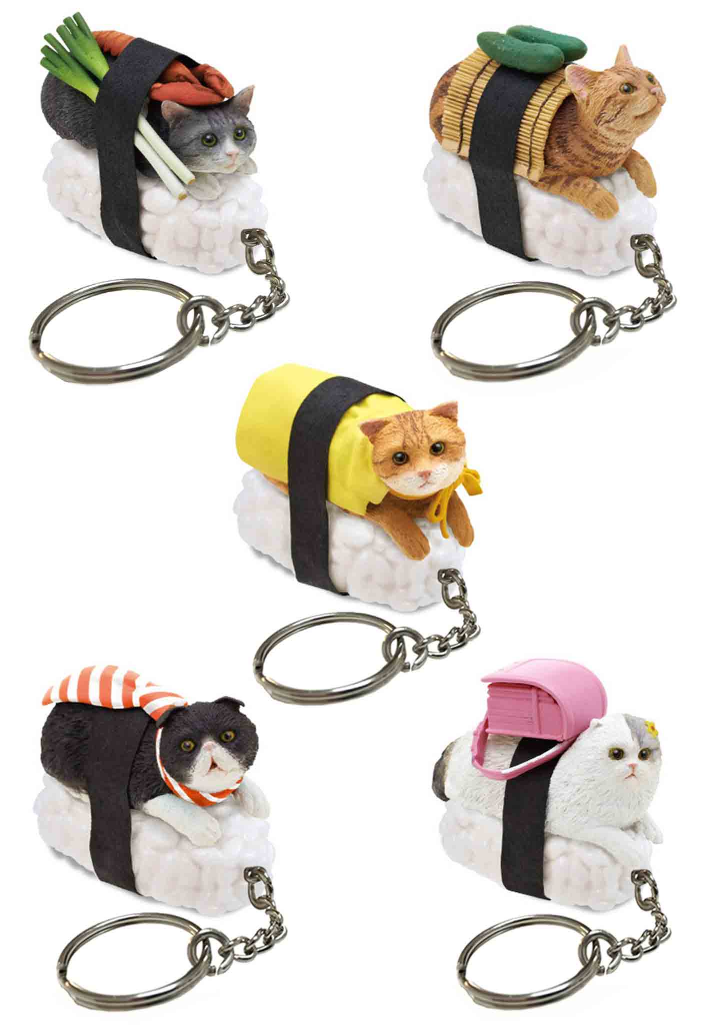 Sushi Cat Keychain Japanese Blind Box