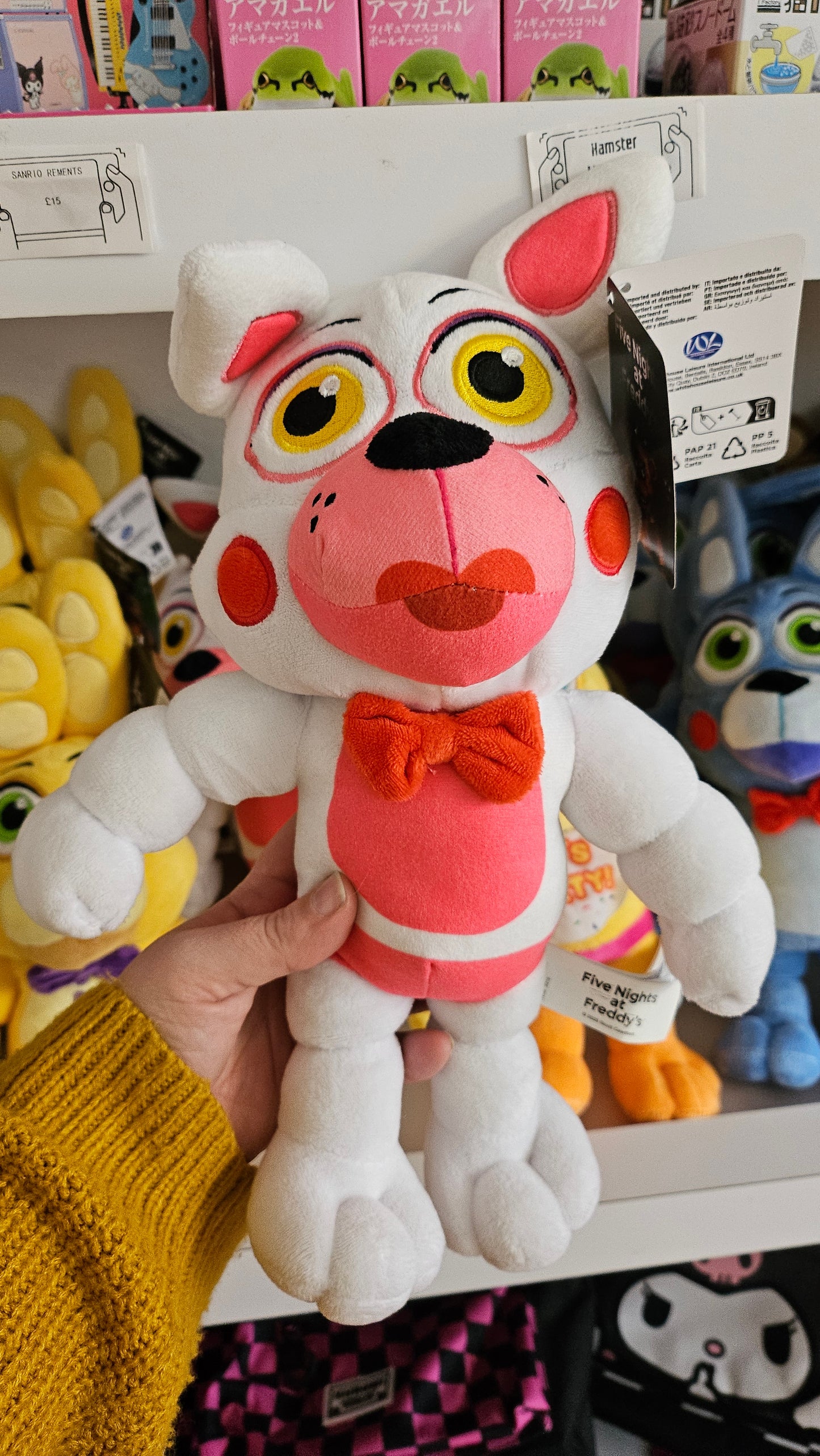 Five Nights At Freddy's Plush, Toy Freddy, Toy Chica, Toy Bonnie, Funtime Foxy, Spring Bonnie, Marionette by Good Stuff